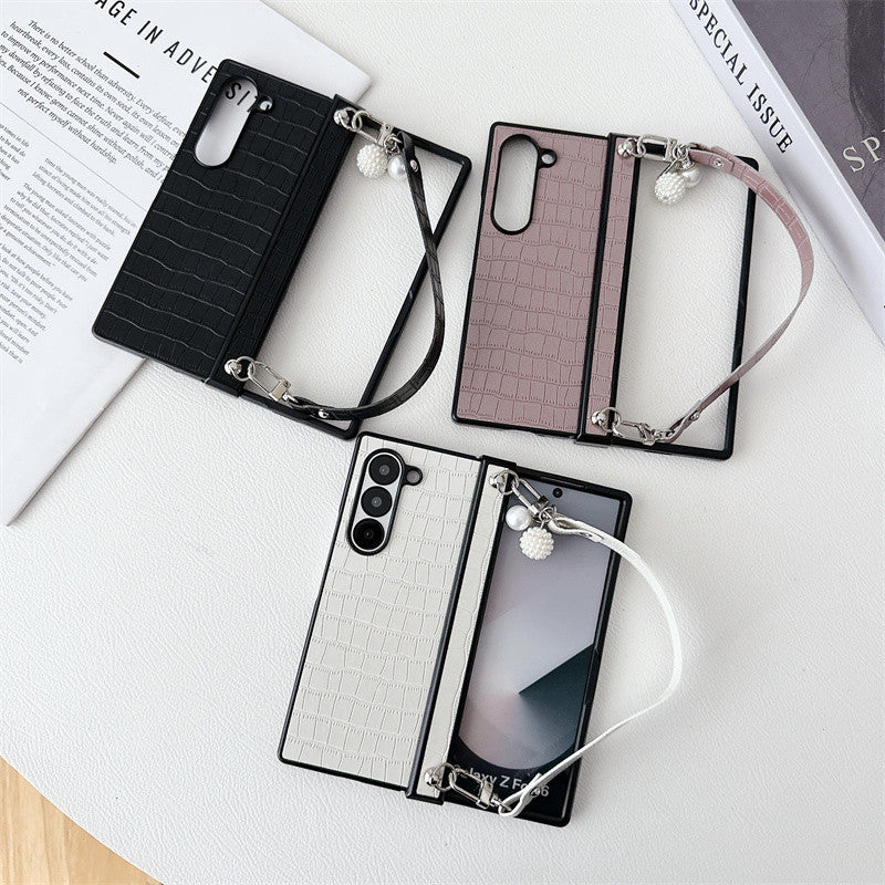 Fashion Crocodile Pattern Portable Leather Case Samsung Galaxy Z